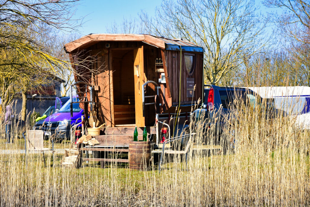 Strandsauna in der Natur